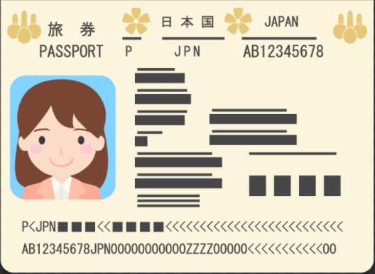 ブログ　身分証　身分証明書　パスポート　イラスト　必要書類